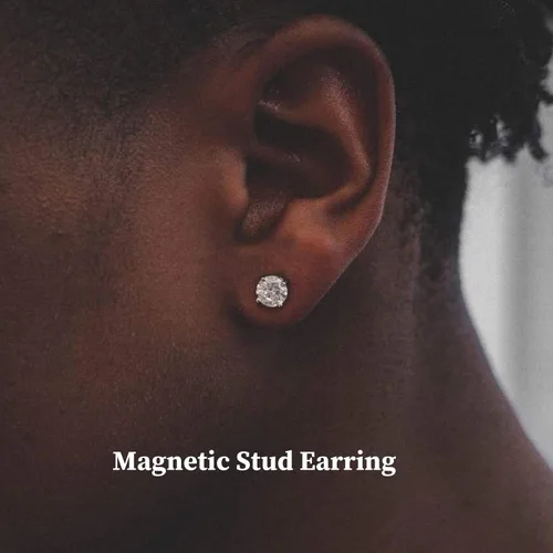 Miniatura 6 de Juego de 16 pares de aretes tipo dormilona para hombres y mujeres, de acero inoxidable 316L, aretes de aro colgantes de clip sin perforar, aretes