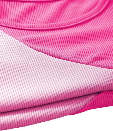 Miniatura 4 de SweatyRocks Camiseta sin mangas de punto acanalado de verano para mujer