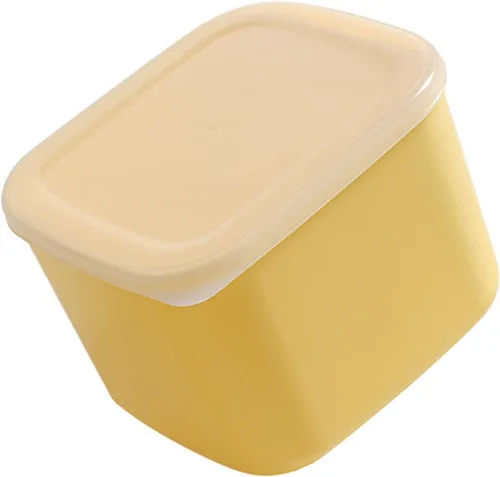 Miniatura 3 de TOPINCN Contenedor de almacenamiento de queso de plástico con tapa hermética, caja de almacenamiento de alimentos para refrigerador, contenedor