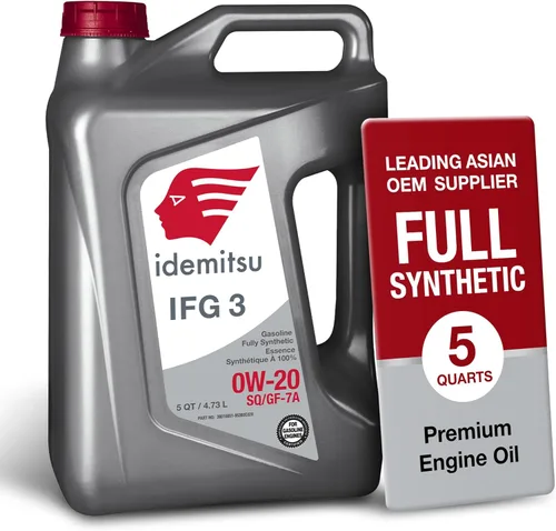 Idemitsu IFG3 0W-20 SP/GF-7A Aceite de motor sintético completo – 5 cuartos de galón | Diseñado para una máxima eficiencia de combustible y