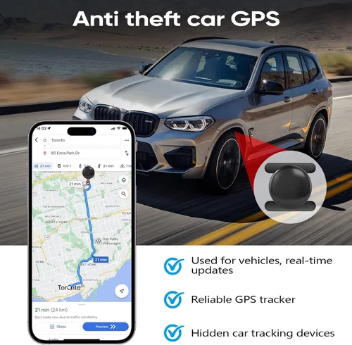 Miniatura 4 de Mini rastreador GPS para vehículos, CarTracker magnético oculto con batería de 360 días, sin tarifa mensual, no requiere suscripción, solo
