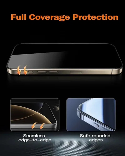Miniatura 6 de chubbycable ChubbyShield Ultra - Protector de pantalla de privacidad para iPhone 15, 2 unidades, protector de pantalla antiespía con caja