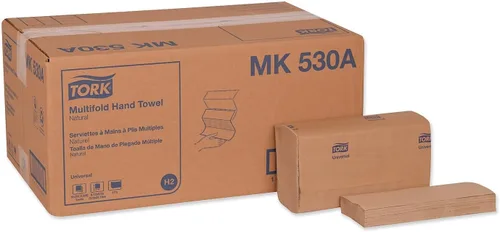 Tork Toalla de mano multipliegue Natural H2, universal, 100% fibras recicladas, 16 x 250 hojas, MK530A
