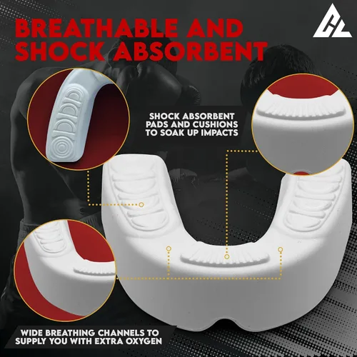 Miniatura 3 de Protector bucal moldeable para adultos con funda ventilada Boquilla transpirable de ajuste personalizado para hombres y mujeres Protector bucal