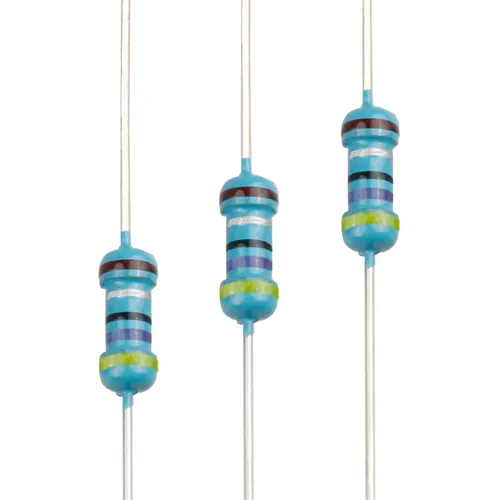 Miniatura 77 de 100pcs 1 ohm Resistor 1/4w (0.25 W) Resistencia fija de película metálica de tolerancia ±1%, múltiples valores de resistencia opcional