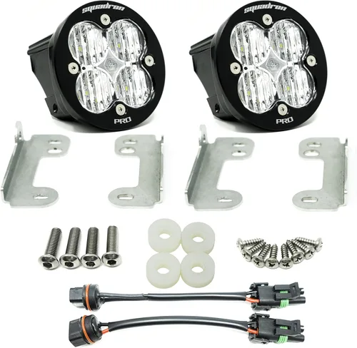 Miniatura 4 de Kit de luces LED de niebla de bolsillo Baja Designs Squadron-R SAE compatible con Jeep Gladiator 2020-22; Wrangler JL 2018-22 parachoques OEM