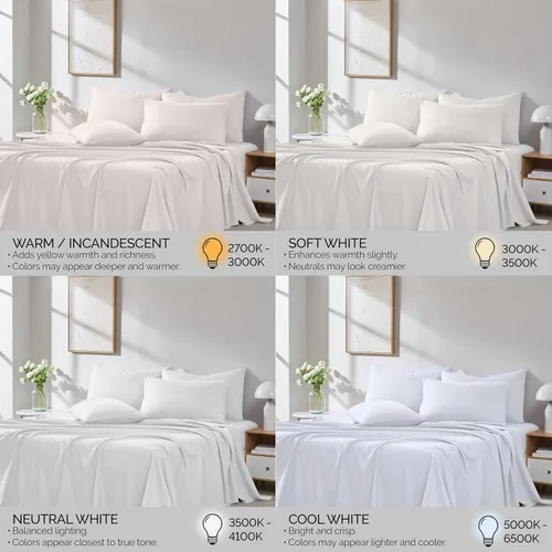 Miniatura 4 de Southshore Fine Living, Inc. Juego de sábanas de 4 piezas, 21 pulgadas de profundidad con sábana bajera, microfibra suave, sábana encimera de gran