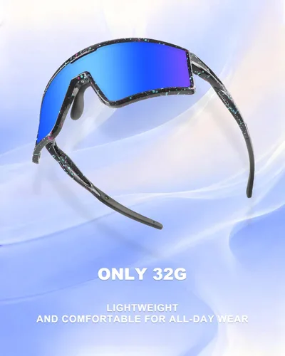 Miniatura 3 de Xiyalai Gafas de sol para ciclismo para hombres y mujeres, lentes de sol deportivos con protección UV para correr, lentes de sol para béisbol