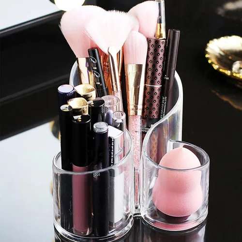 Miniatura 4 de Caja de almacenamiento de brochas de maquillaje Soporte transparente de acrílico cosmético