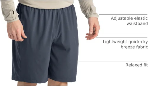 Miniatura 3 de Free Fly Pantalones cortos Breeze para hombre, entrepierna de 8 pulgadas, de secado rápido, ligeros, con protección solar UPF 50+