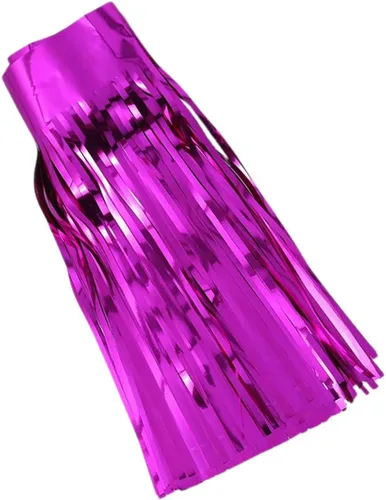 Miniatura 23 de Banner de flecos de aluminio, 9.84 pies de papel de aluminio metálico brillante para colgar, guirnalda de flecos de oropel para boda, fiesta