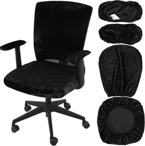 Miniatura 16 de Tallew Juego de 4 Fundas para Silla de Oficina, Fundas Universales Elásticas para Computadora, Fundas Protectoras Estiratables para Asiento