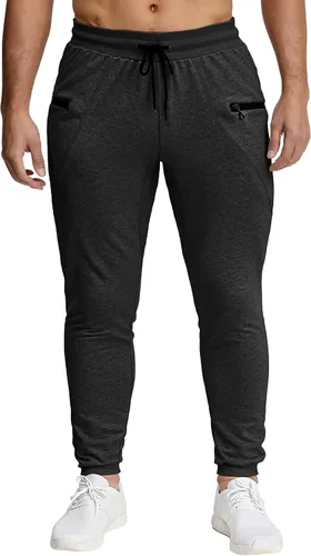 Miniatura 6 de MAIKANONG Pantalones deportivos ajustados para hombre, pantalones de entrenamiento para gimnasio, correr, atletismo, casual