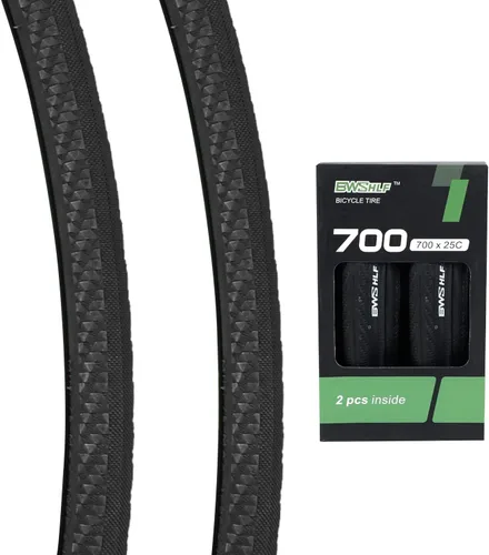 Miniatura 9 de BWSHLF 700x23/25/28/35c Road Bike Tire, Folding Bead Replacement Cycling Bicycle Tires Black Durable 2 Pack 700x35C/Negro
