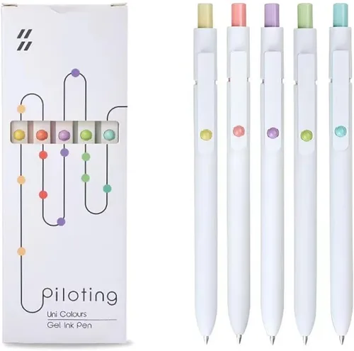 Miniatura 13 de 4 bolígrafos de gel, lindos bolígrafos de tinta de punta fina, escritura suave, secado rápido, bolígrafo negro para llevar diario y tomar notas