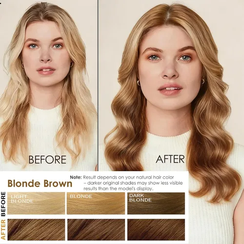 Miniatura 2 de Champú de tinte para el cabello 3 en 1 para mujeres y hombres, rica coloración de raíz a punta con extractos naturales, 3-4 semanas de duración