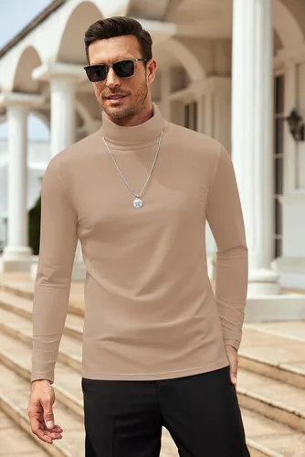Miniatura 2 de COOFANDY Men's Slim Fit Basic Turtleneck Long Sleeve Lightweight Pullover Sweaters Casual Knitted Tops