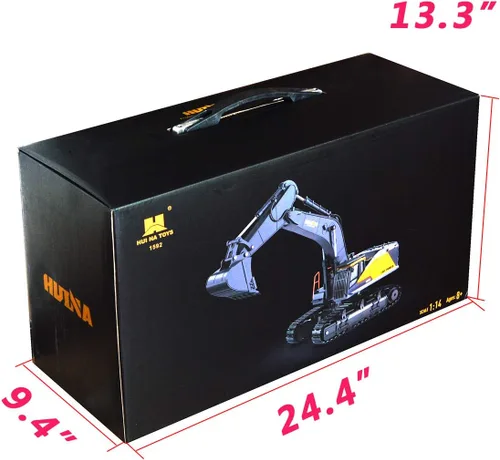 Miniatura 7 de Ailejia Excavadora de control remoto de 22 canales RC ExcavatorTruck Vehículo de juguete 1:14 Escala Excavadora 2.4Ghz Construcción con sonido