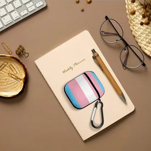 Miniatura 7 de Compatible con Airpods 2 y 3 para Airpods (bandera del orgullo transgénero)