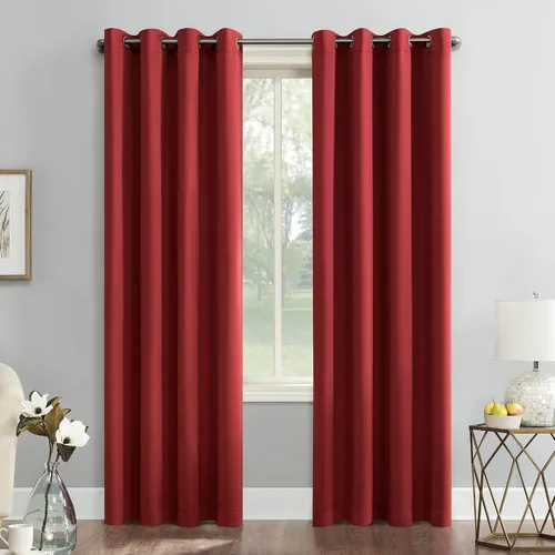 Miniatura 18 de Sun Zero Soho Paquete de 2 paneles de cortinas opacas con ojales de eficiencia energética, 54 x 84 pulgadas, color plateado Gris plateado