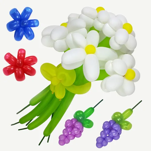 Miniatura 7 de 260 globos para torcer globos de animal, globos de látex largos y delgados para modelar, kit de globos mágicos de animales para bodas, cumpleaños