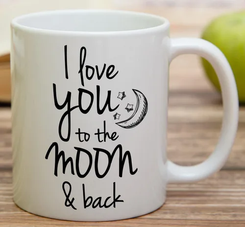 Miniatura 3 de Retreez Taza divertida – I Love You to The Moon & Back - Tazas de café de cerámica de 11 onzas – Divertido, sarcasmo, sarcástico, motivacional