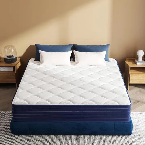 Traumliebe Twin Mattress, 12 Inch Twin Size Mattress in a Box, Double Mattress, Pocket Spring&Memory Foam, Medium, Motion Isolation, CertiPUR-US