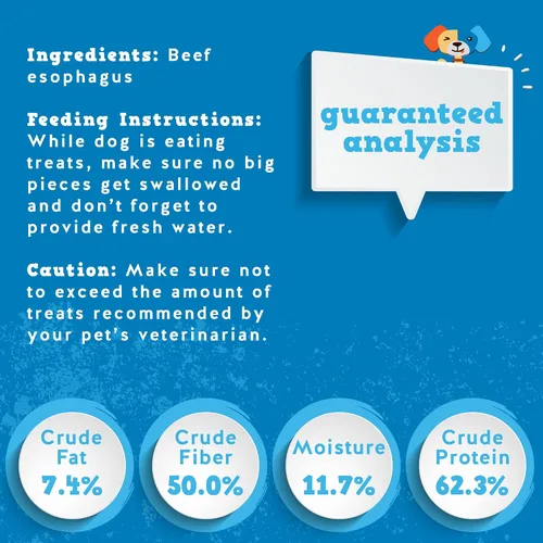Miniatura 4 de Jack&Pup - Golosinas masticables de tráquea para perros de 6 pulgadas Golosinas de tráquea de carne de un solo ingrediente para perros