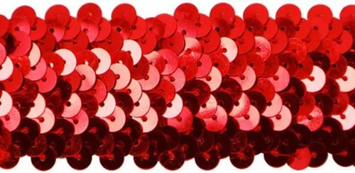 Trims by the Yard Artesanía metálica elástica y versátil de 4 filas, ribete de lentejuelas duradero para disfraces, moda y decoración del hogar, 1