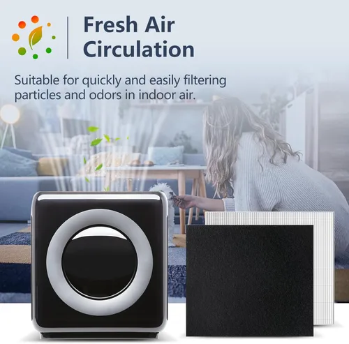 Miniatura 2 de Paquete de 2 filtros de repuesto para purificador de aire AP-1512HH para Coway Airmega AP-1512HH y Airmega 200M purificador de aire, 2 filtros HEPA