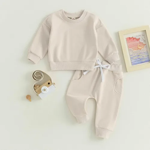 Miniatura 3 de Mubineo Conjunto de sudadera de manga larga para bebé niño y niña, para otoño e invierno