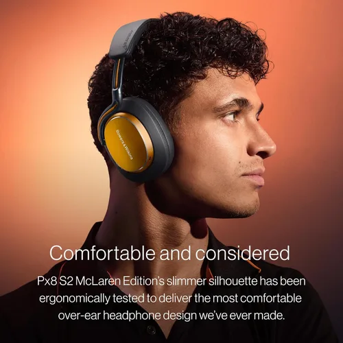 Miniatura 7 de Bowers & Wilkins Px8 S2 Edición McLaren - Auriculares inalámbricos sobre la oreja, con cancelación de ruido Bluetooth, aptX Lossless, almohadillas