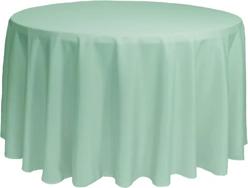 Miniatura 29 de YOUR CHAIR COVERS - Mantel redondo de poliéster prémium de 120 pulgadas - Mantel de lino color champán para mesas redondas estándar
