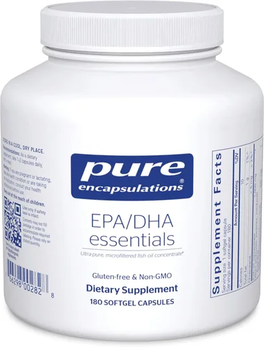 Miniatura 8 de Pure Encapsulations EPA/DHA Essentials - Suplemento concentrado de aceite de pescado para apoyar la salud cardiovascular - Suplemento premium de EPA