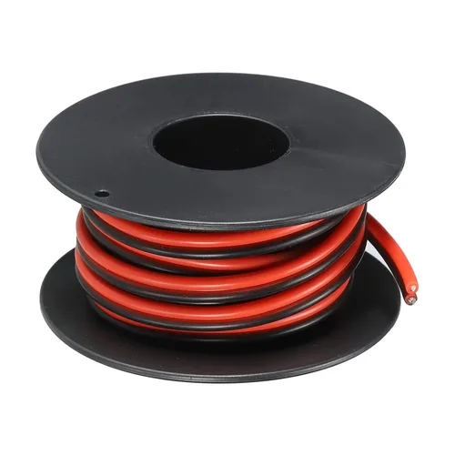 Miniatura 10 de MECCANIXITY Alambre de calibre 14, 2 conductores, alambre de silicona paralelo de 14 AWG, alambre trenzado de alambre de cobre estañado, carrete