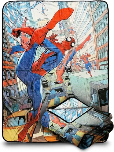 Miniatura 12 de Marvel Spider-Man Personajes Manta de Forro Polar Más Suave y Cómoda para Adultos y Niños Mide 60 x 45 Pulgadas Spider-man Spider-verse2