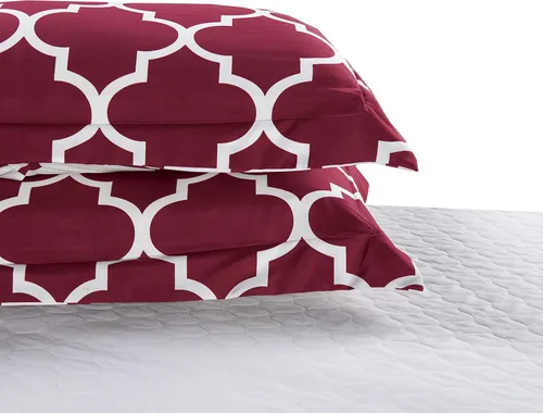 Miniatura 4 de Elegant Comfort Edredón para todas las estaciones y todo el año, peso medio, súper suave, patrón de cuadrifolio, reversible, de 3 piezas
