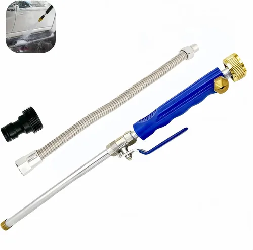 Lavadora hidráulica extensible de alta presión – Potente rociador de jardín para lavado de autos, limpieza de patio y riego automático. Flexible,