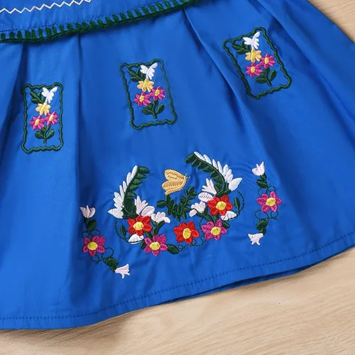 Miniatura 5 de Aalizzwell Vestido bordado de manga corta para bebé niña pequeña