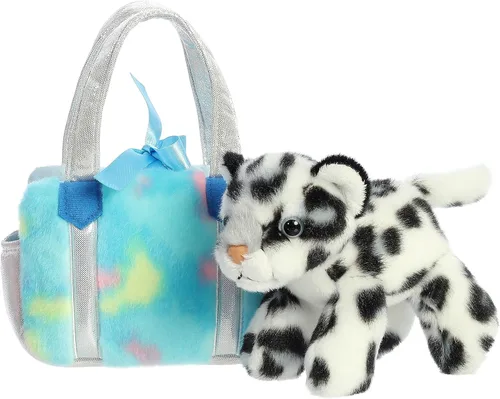 Miniatura 5 de Aurora Fashion Fancy Pals Blueberry Snow Leopard - Peluche con elegante bolso para divertirse con disfraz, perfecto para niños de 3 años, disfraces