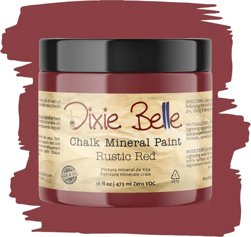 Miniatura 102 de Dixie Belle Paint Company - Pintura con acabado de tiza para muebles, color negro (Caviar), 1 galón, 128 fl oz, pintura mineral color rosa intenso
