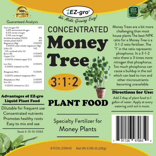 Miniatura 3 de EZ-GRO Fertilizante líquido profesional para árbol del dinero, 8 onzas, fertilizante líquido para árbol del dinero y plantas de interior, proporción