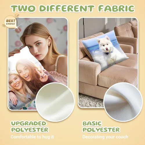 Miniatura 4 de Bemaystar Almohada personalizada con imagen, almohada personalizada con foto, funda de almohada personalizada con foto, regalos personalizados