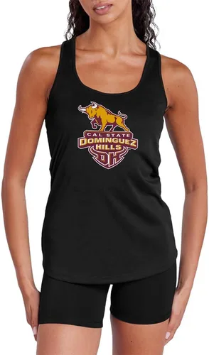 Miniatura 25 de Camiseta deportiva sin mangas oficial de NCAA Collegiate para mujer, con espalda cruzada, colección con logotipo primario