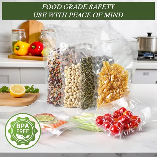 Miniatura 5 de Vacuum Sealer Bags For Food - 50 Quart 8" x 12" - Commercial Grade BPA Free Bag - Durable Customized Size Food Vac Bags for Storage and Sous Vide