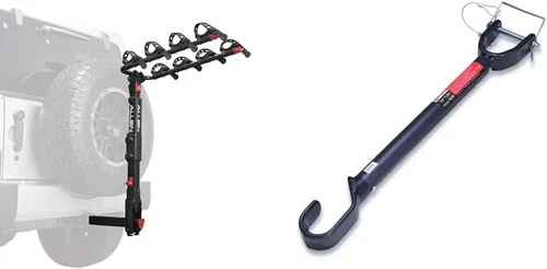 Allen Sports Premier - Portabicicletas con bloqueo de liberación rápida para 4 bicicletas para enganche de 2 pulgadas en vehículos con neumático de