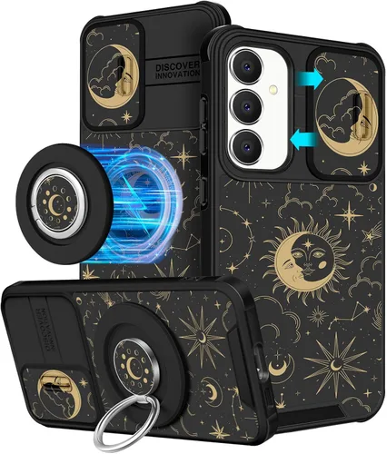Miniatura 69 de Funermei Funda para teléfono Samsung Galaxy A15 5G - [2 en 1] Funda para teléfono de mujeres lindas chicas, diseño femenino de mariposa negra