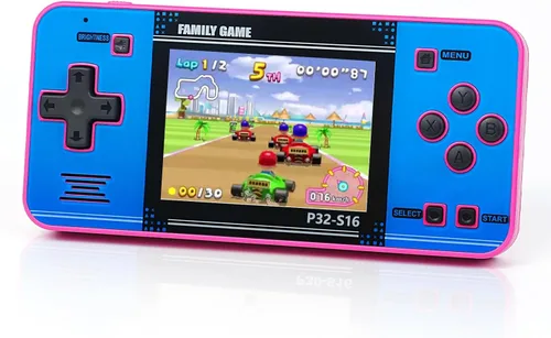 Juego portátil para niños, 220 videojuegos de 32 bits integrados, pantalla IPS de 3.0", juego portátil recargable, mini arcade de viaje, juguetes
