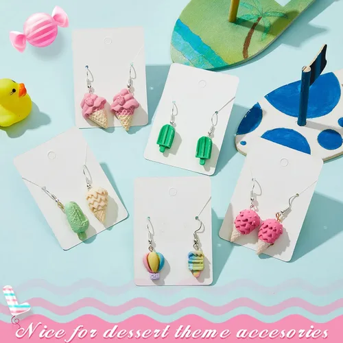 Miniatura 2 de 2 piezas moldes de arcilla polimérica para dulces para hacer joyas forma de caramelo helado piruleta dona chips moldes de arcilla polimérica