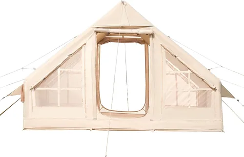 Miniatura 11 de VEVOR Tienda de campaña inflable para camping, tienda inflable de fácil instalación con bomba de mano, tienda de campaña Glamping para 4 estaciones